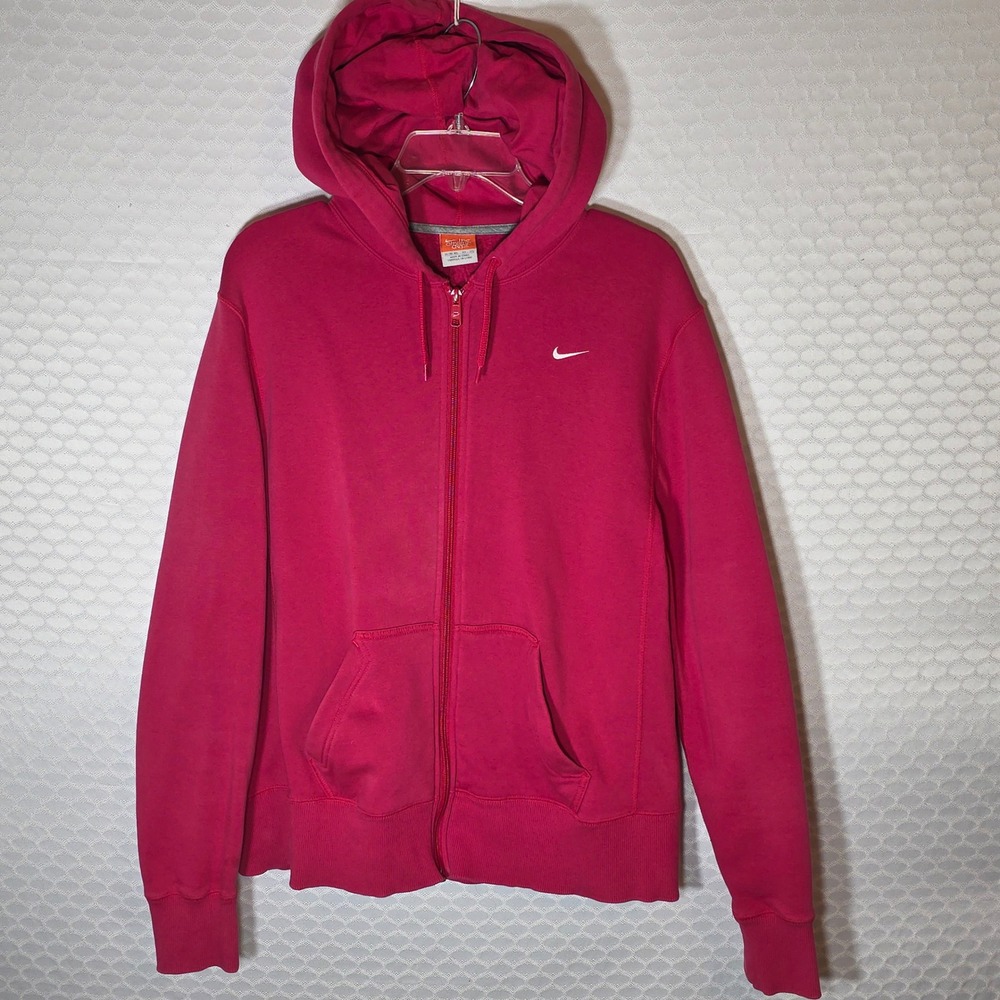 Nike Athletic Dept Pink Full Zip Fleece Hoodie Sweatshirt XL 16-18